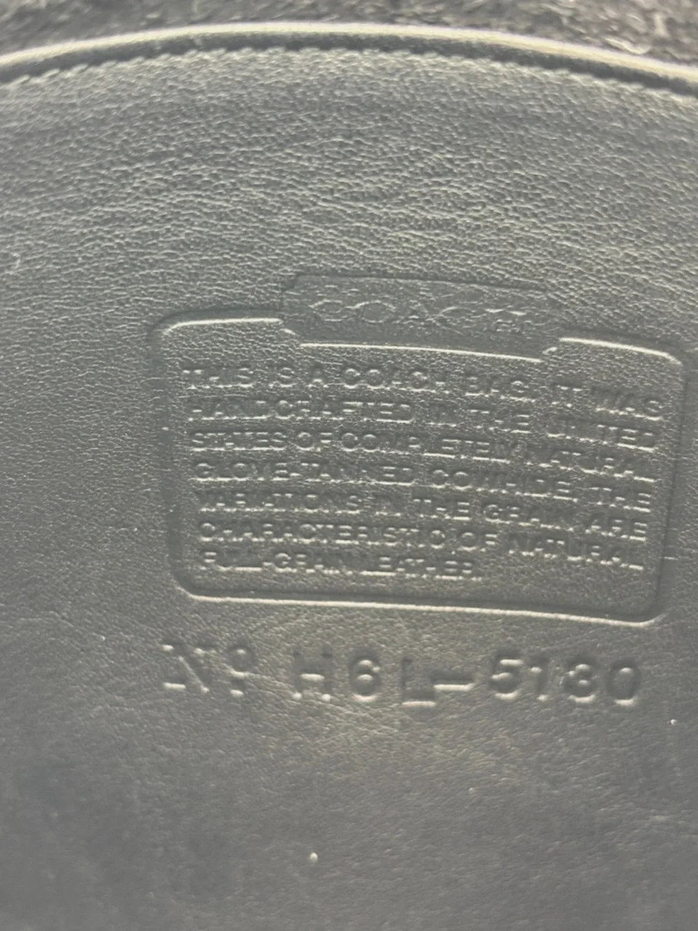 Vintage Coach Station Bag #5130 Black